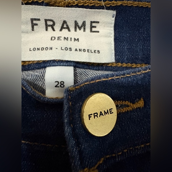 FRAME denim Le High Straight blue jeans size 28 - Picture 2 of 4
